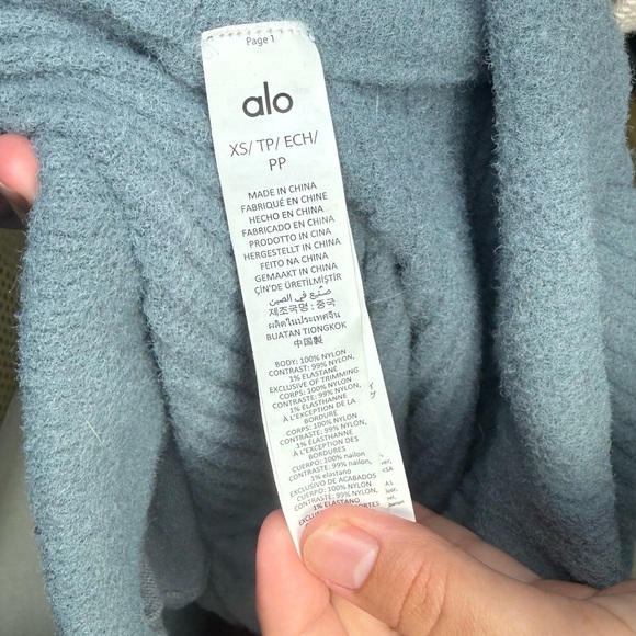 Alo Yoga Snuggle Up Sweater High-Waist Wide Leg Pant Size XS - Picture 5 of 7